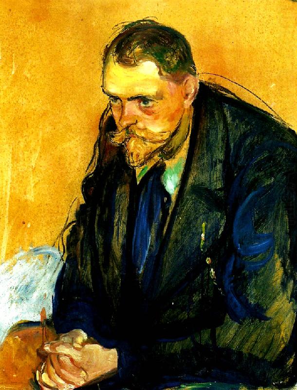portratt av helge backstrom, Edvard Munch